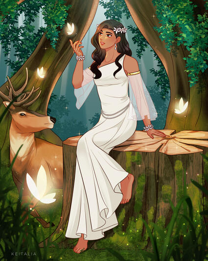 diwata ("fairy" in filipino) illustration for a collab with other artists