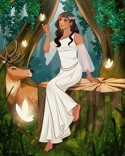 diwata ("fairy" in filipino) illustration for a collab with other artists